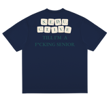 Seductive Scrabble T-Shirt Navy – 240 GSM Cotton Unisex Boxy Fit