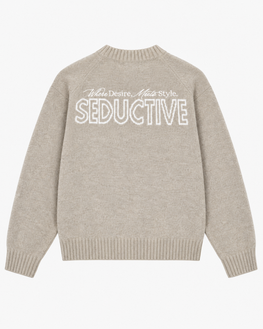 Seductive Crewneck Sweater Sand – Signature Knit Unisexe