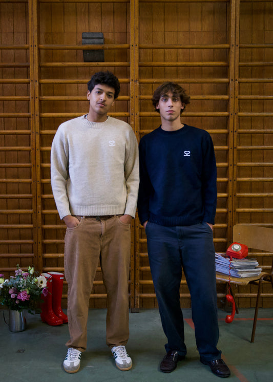 Seductive Crewneck Sweater Sand – Signature Knit Unisexe