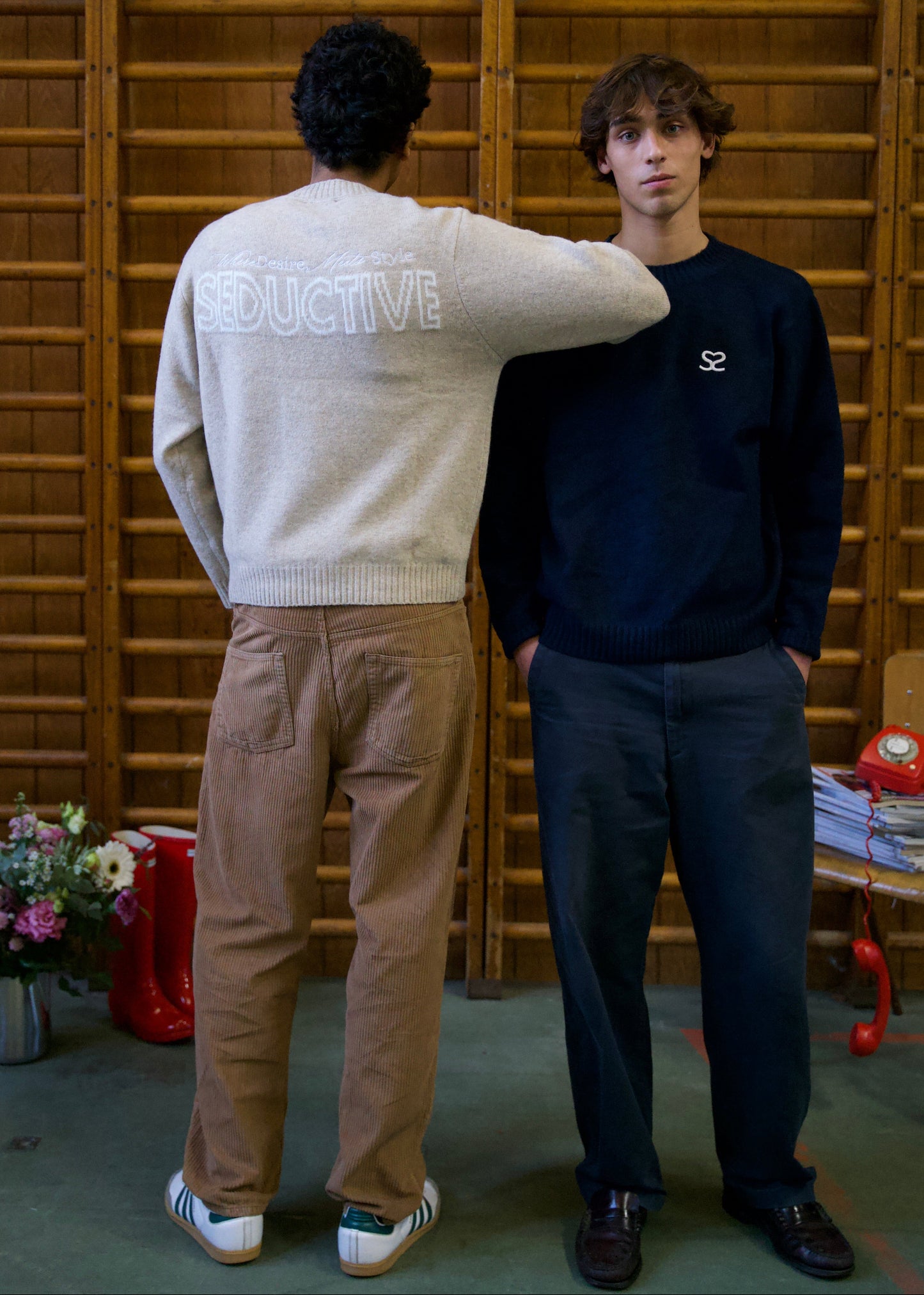 Seductive Crewneck Sweater Sand – Signature Knit Unisexe