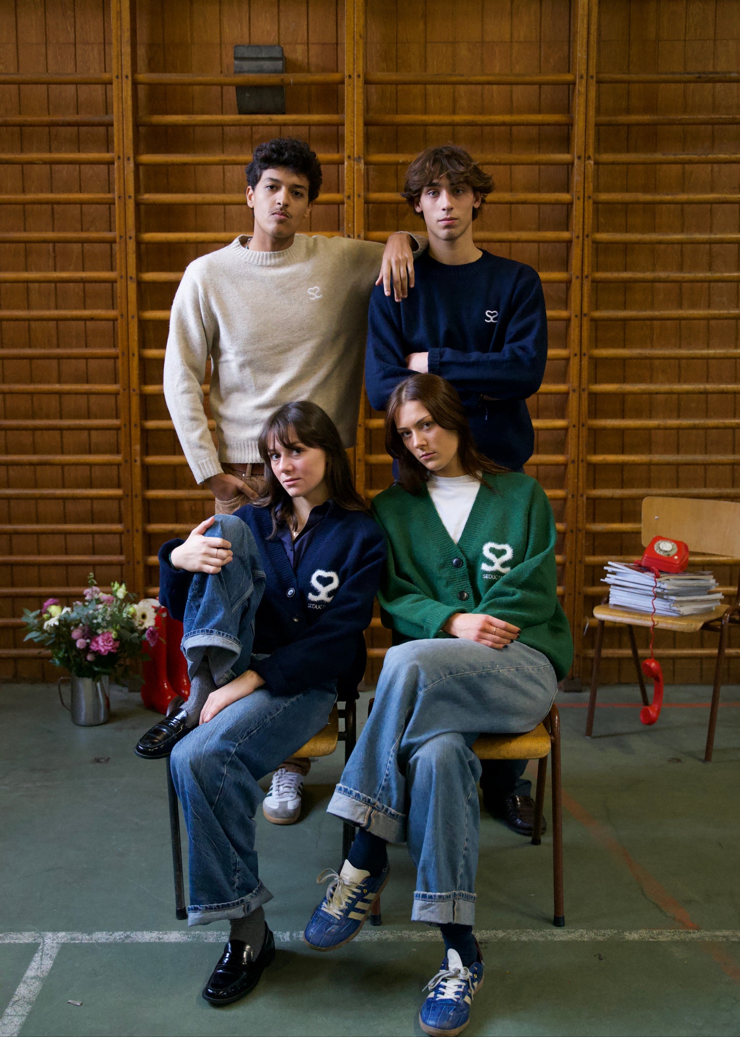 Seductive Crewneck Sweater Sand – Signature Knit Unisexe