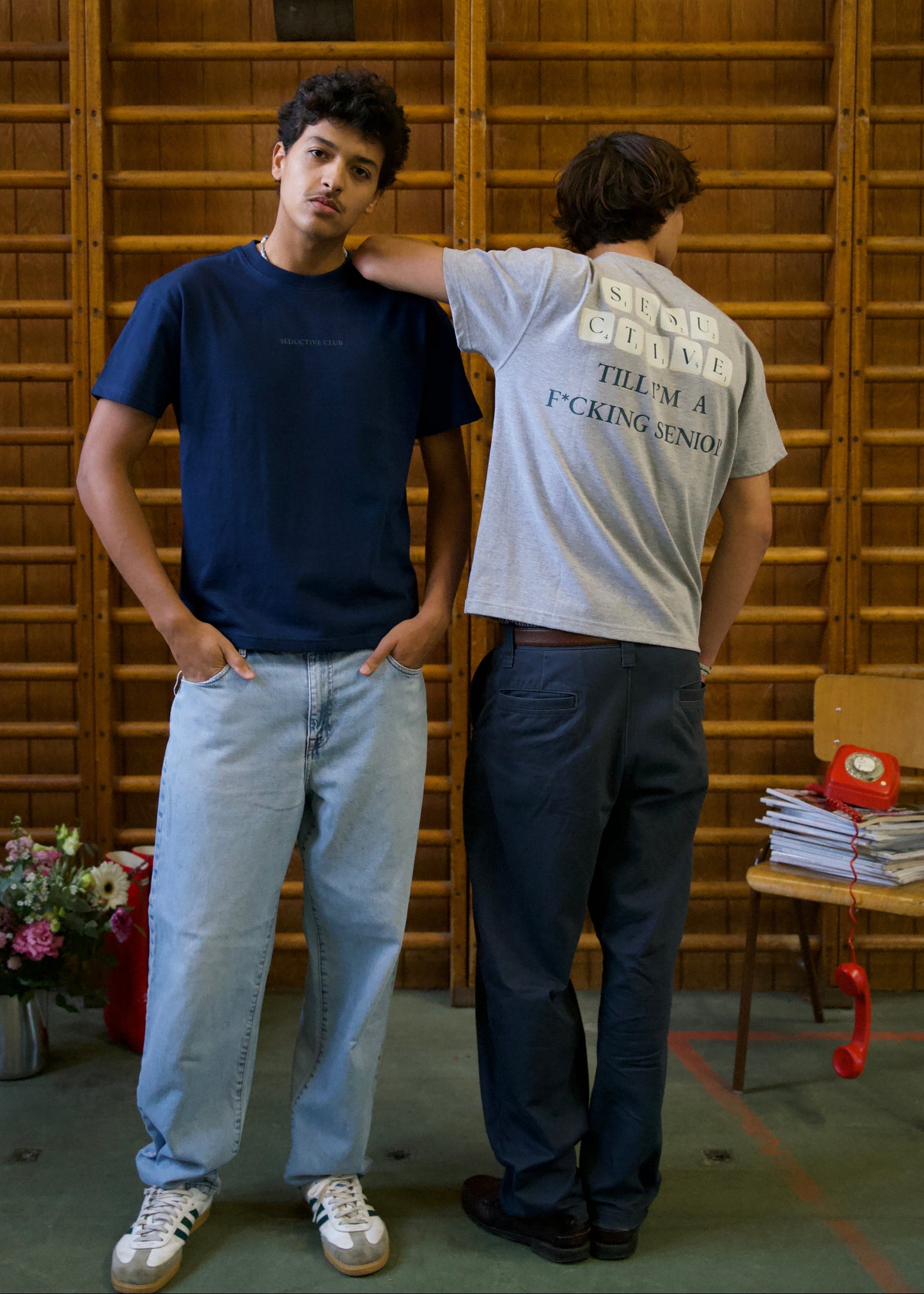 Seductive Scrabble T-Shirt Grey – Heavyweight Cotton Graphic Tee