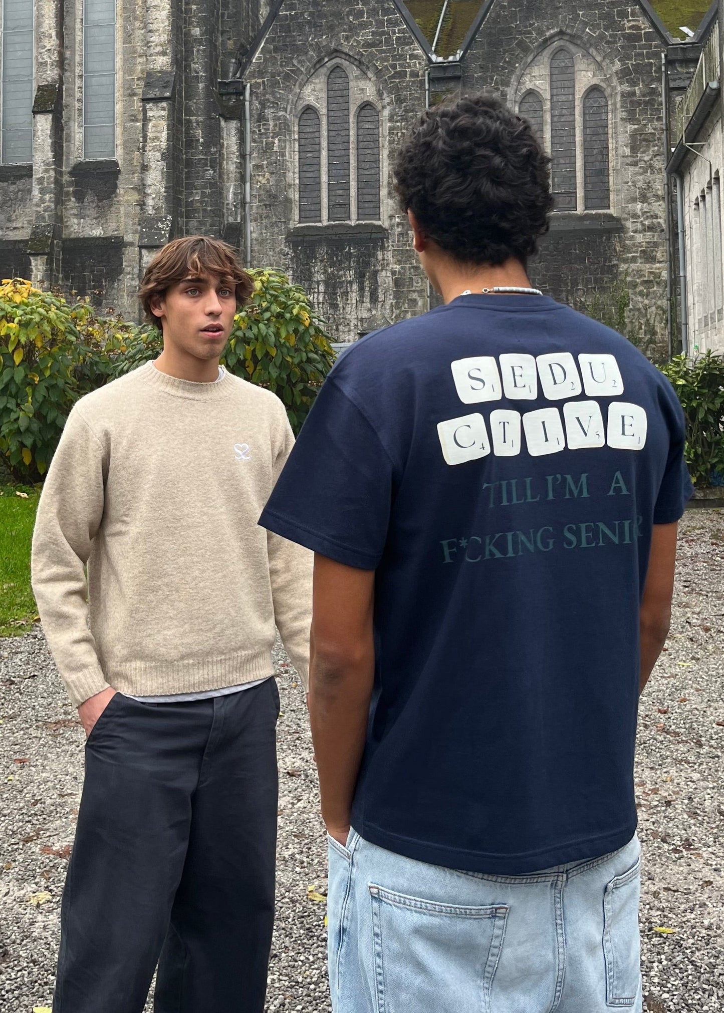 Seductive Scrabble T-Shirt Grey – Heavyweight Cotton Graphic Tee